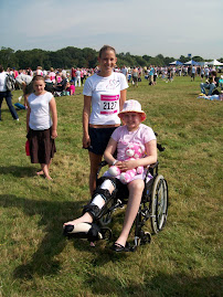 Me and Katie at the start of Race for Life
