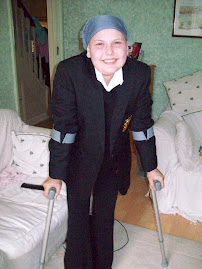 First day at Teddington School - is that a smile or a grimace??