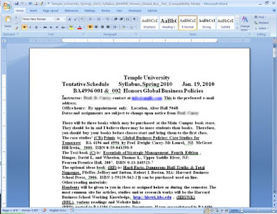 Course Syllabus