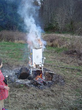 Burned Chair