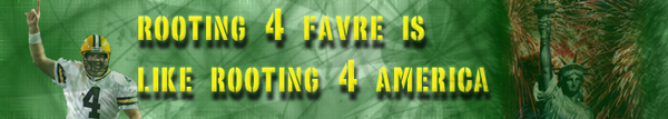 Rooting for Favre is Like Rooting for America