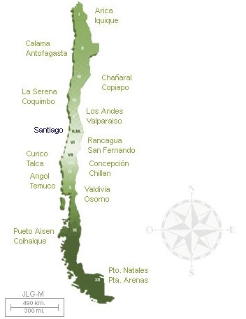 Mapa De Chile Con Todos Los Pueblos Indigenas
