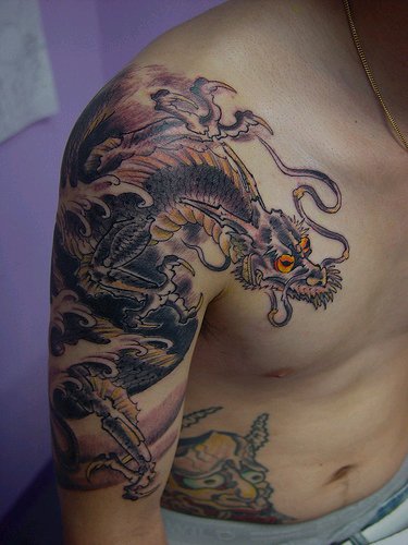 dragon tattoo designs for shoulder. house japanese dragon tattoo