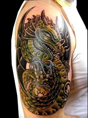 tattoo dragons. Arm Dragon Japanese Tattoo