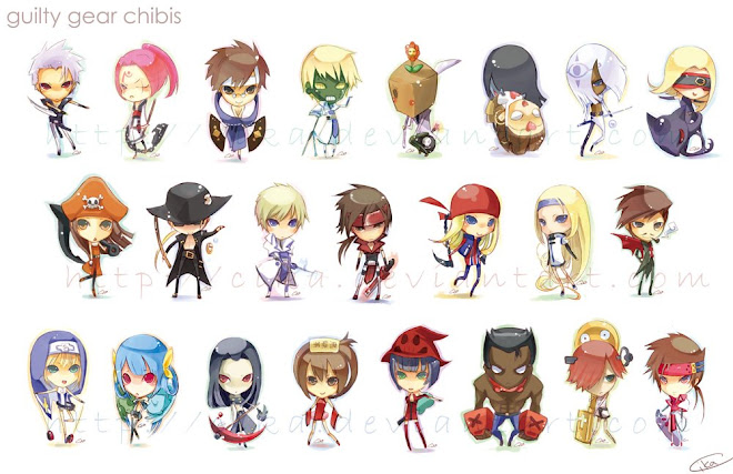 Here, these are all the charactors from gulity gear. Cute right!