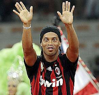 Ronaldinho Gaúcho, atualmente jogador do Milan