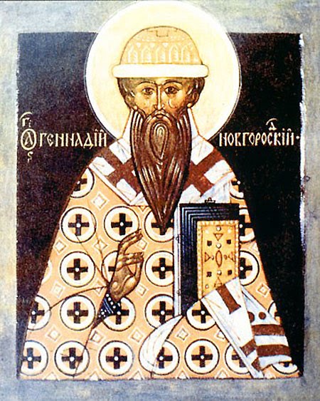 a..sinner St Gennadius the of Novgorod
