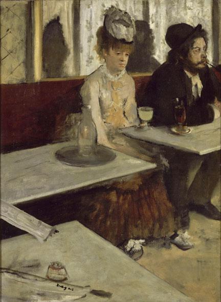 Edgar Degas drawing in perspective