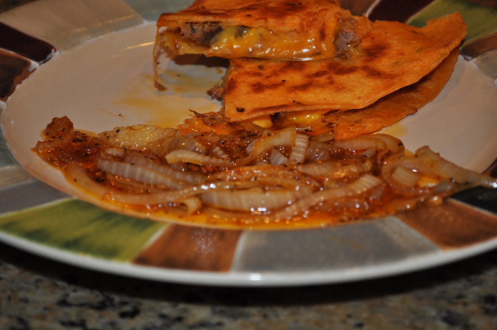 Beth's Favorite Recipes Steak Quesadilla with Caramelized Onions