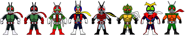 Los Kamen Rider os agradecen vuestra visita (y haber llegado hasta el final de la página).