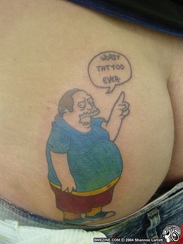 worst tattoo ever. Comic Book Guy