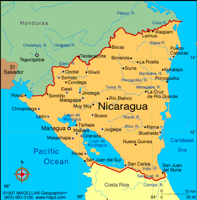 Nicaragua Map