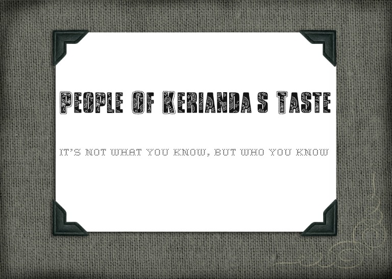People of Kerianda's Taste