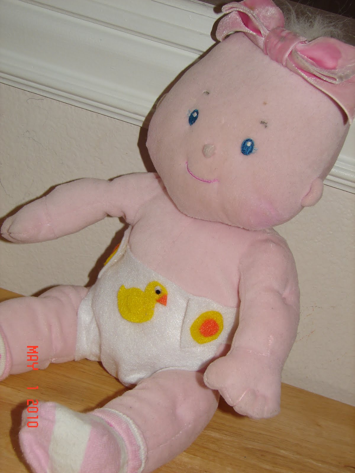 A girl and a glue gun felt diapers