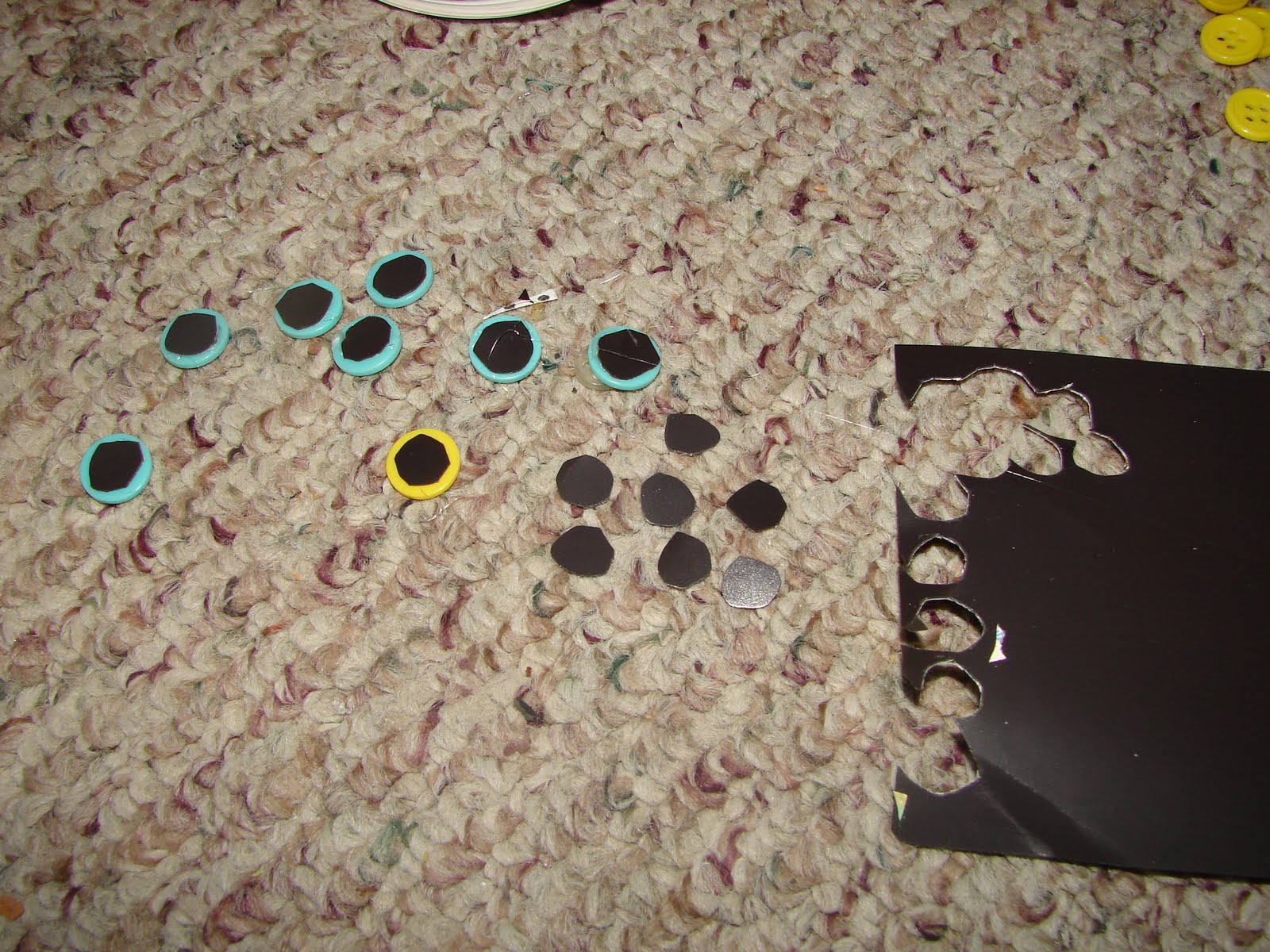 A girl and a glue gun checker tin