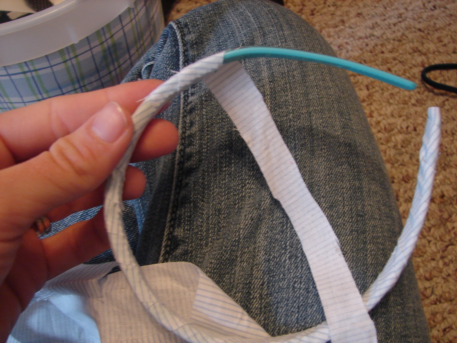 A girl and a glue gun fabric...