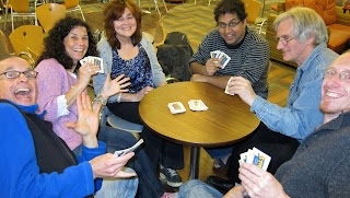 Attendees at the Imagination Gaming event at Sheffield University playing Straw