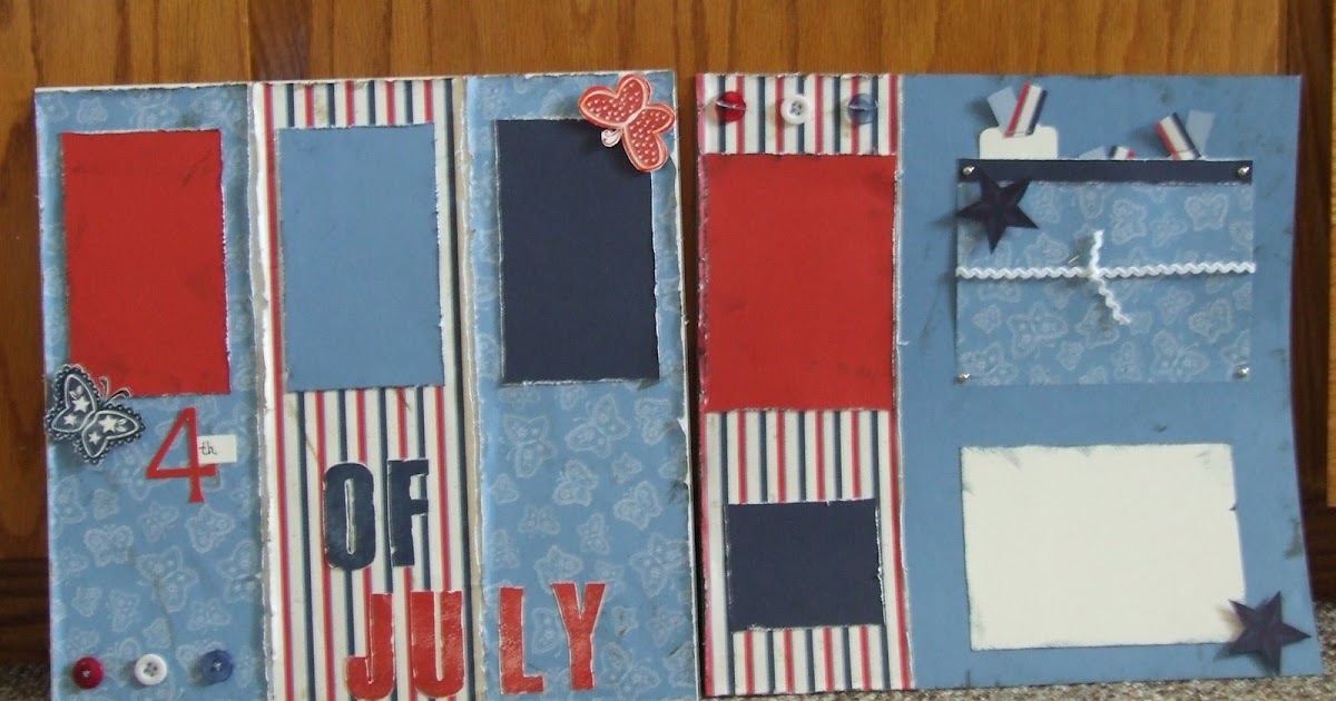 Scrappin' 4 Memories Blue Ribbon 2 page Layout