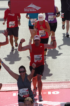 Crossing mile 26.2 in Chicago 10/10/10
