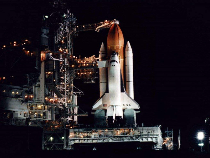 Space Shuttle on Launch Pad