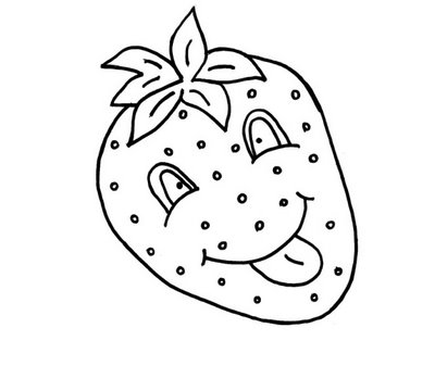 Desenho de frutas para colorir