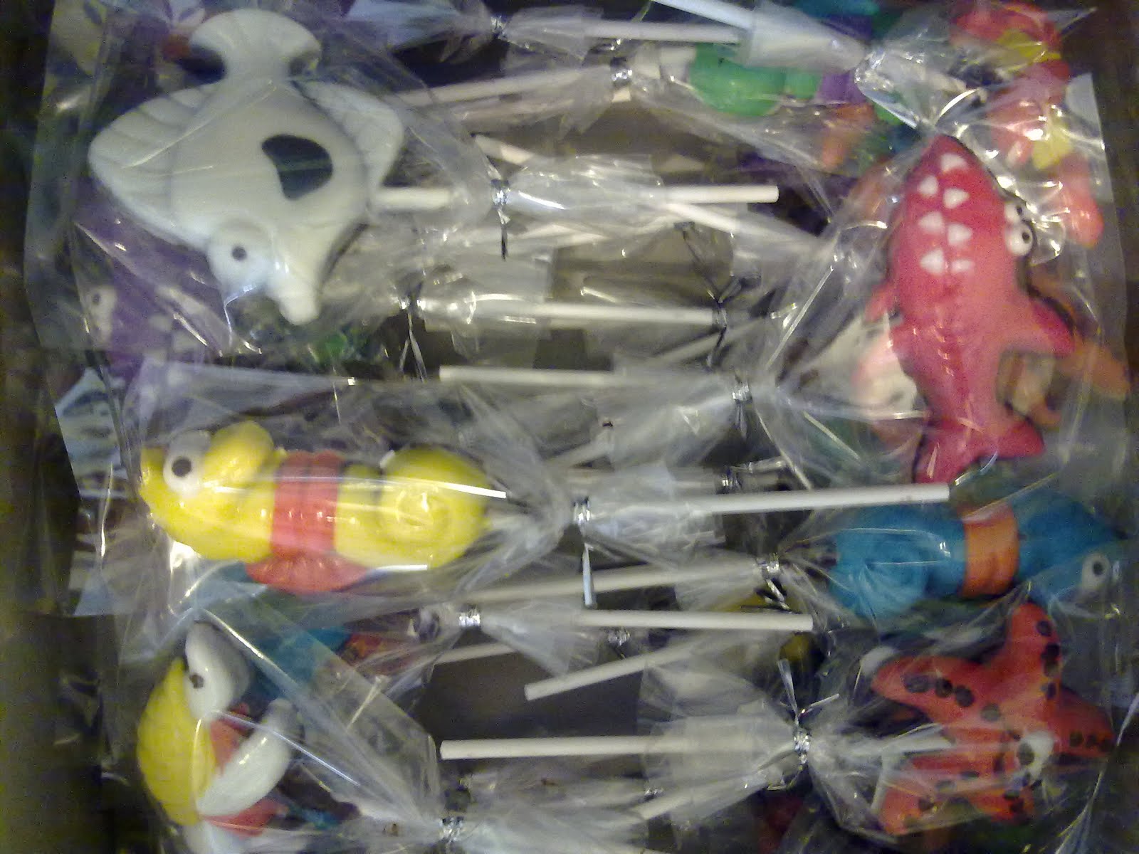 Rayyan Homemade Chocolate Sea Creatures Lollichoc for Izriq Birthday....