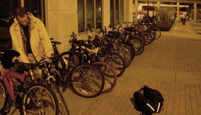 Bike parking at the Illinois Terminal in Champaign