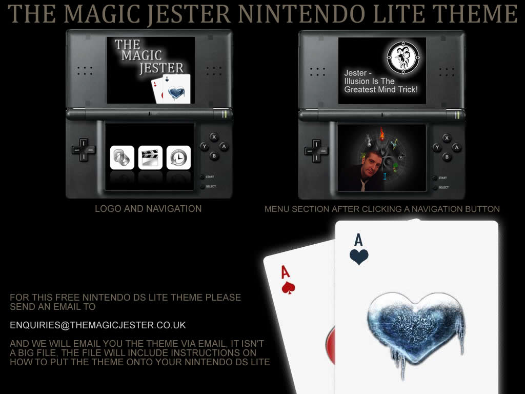 Get The Magic Jester Nintendo DS Lite Theme