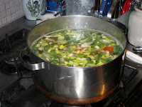 Vegetables simmering