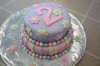 Birthday Cake Made With Marshmallow Fondant Eat Pray Create