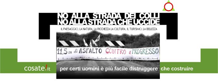 no alla strada dei colli