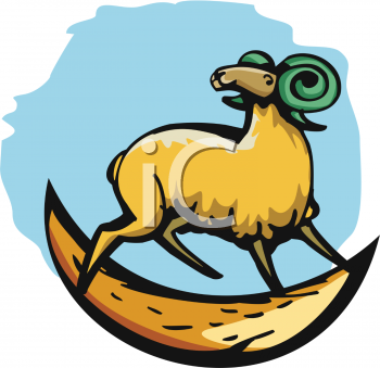Aries horoscope zodiac design