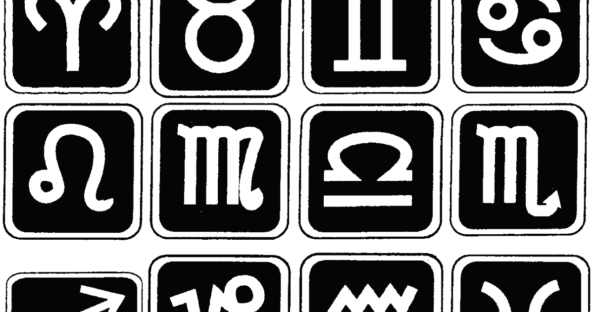 Black Zodiac Signs Astrology Zodiac Sign