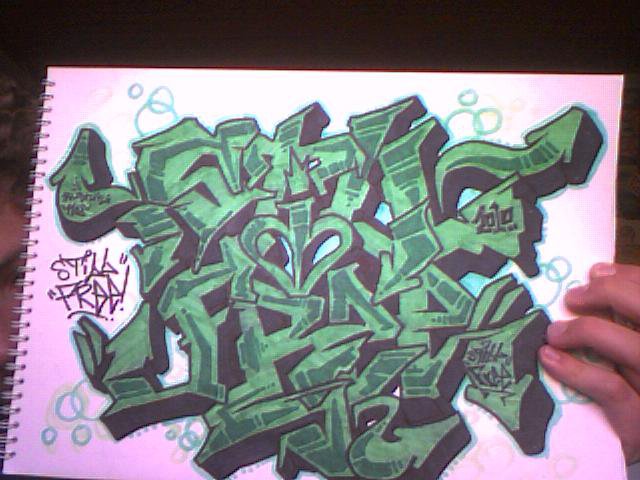 create graffiti sketches