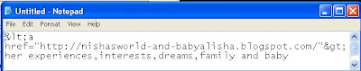 HTML for hyperlink edited to display on the web