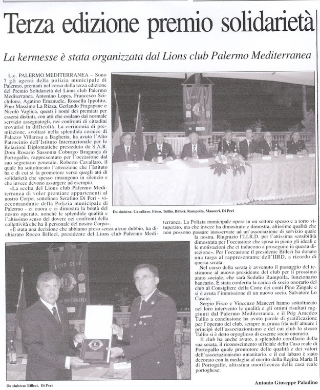 LIONS CLUB DI PALERMO MEDITERRANEA
