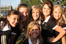 JV Cheerleaders at a Varsity game