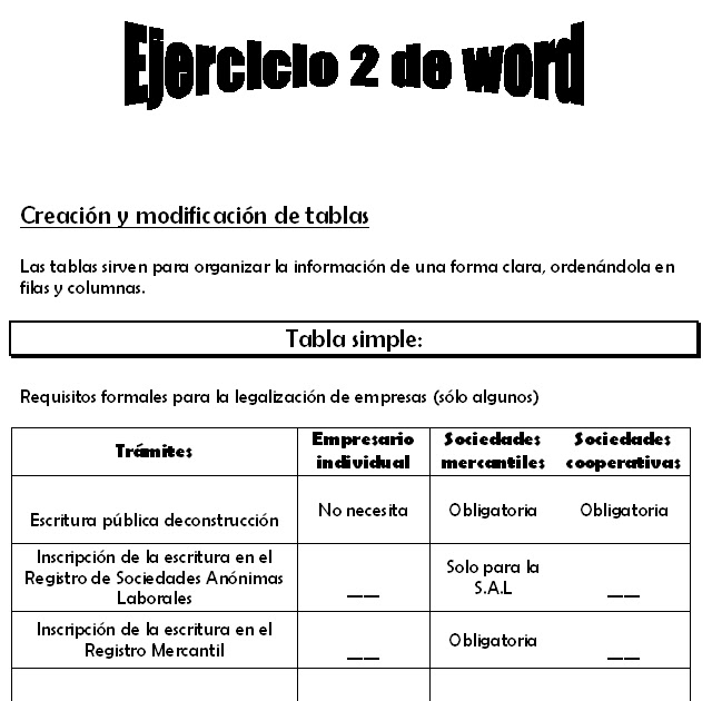 Albaladejo Méndez Ejercicio de Word (Tablas)