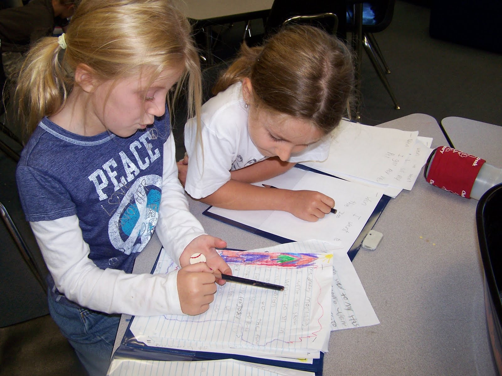 kids writers sharing writing