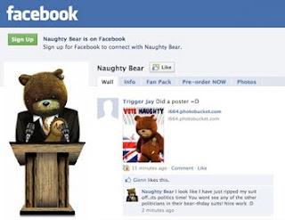 Naughty Bear for Prime Minister
