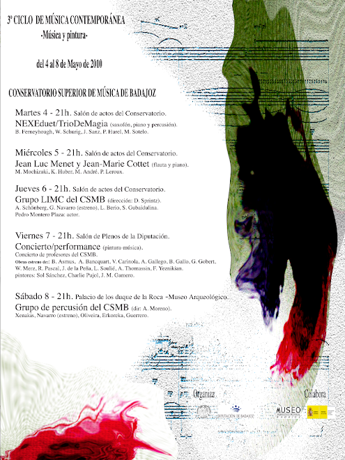 Intervención en el 3º Ciclo de música Contemporánea de Badajoz