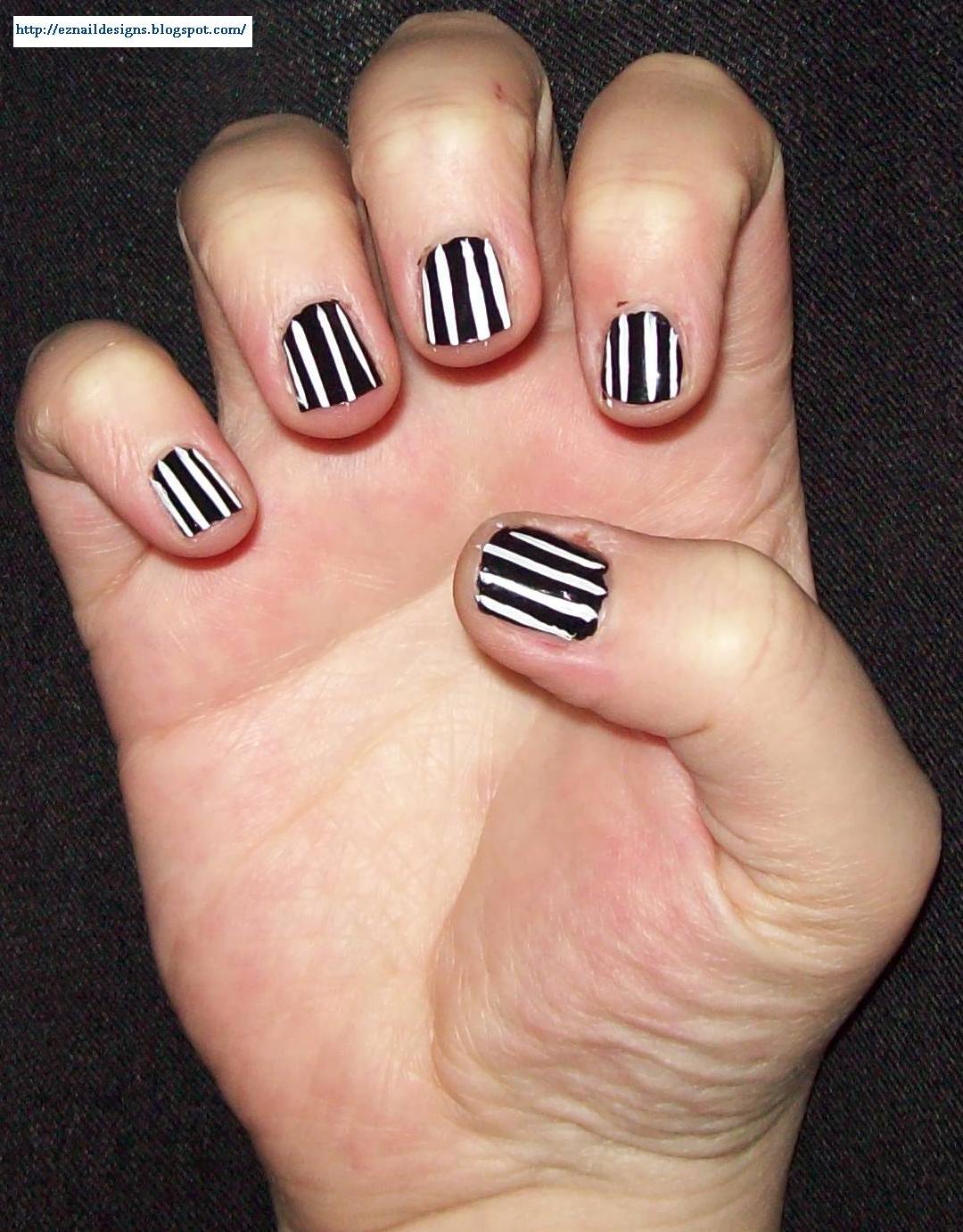 EZ Nail Designs Pin Stripe Design
