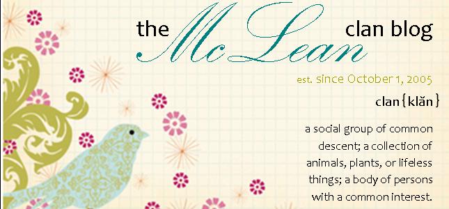 The McLean Clan Blog