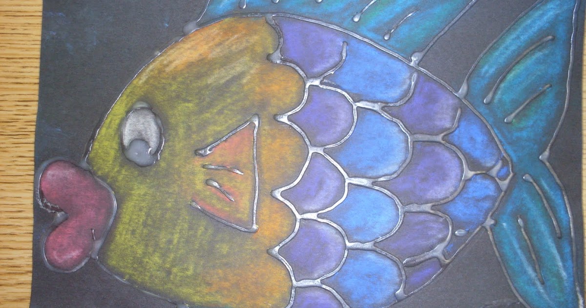 Ms. Malone's Art Room Glue and Pastel Fish