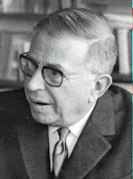 Jean-Paul Sartre, filósofo existencialista e escritor francês