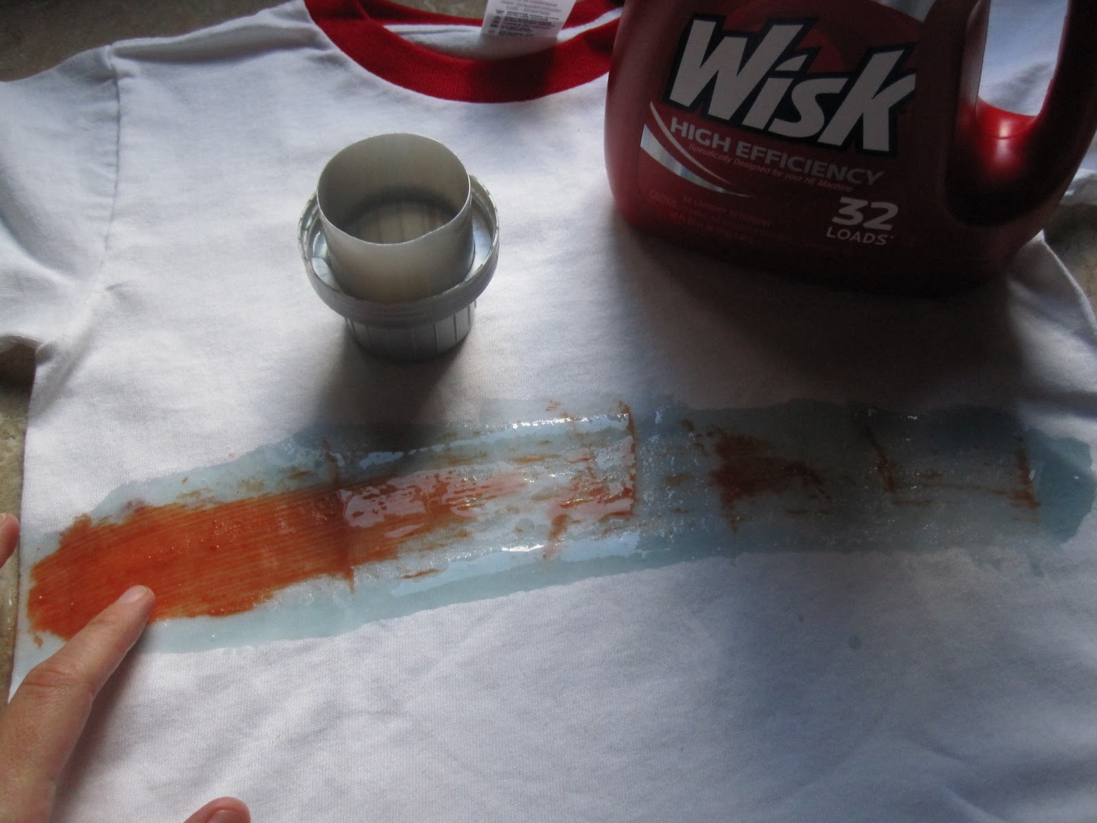 Using Wisk to take out Ketchup Stains! The Suburban Jungle