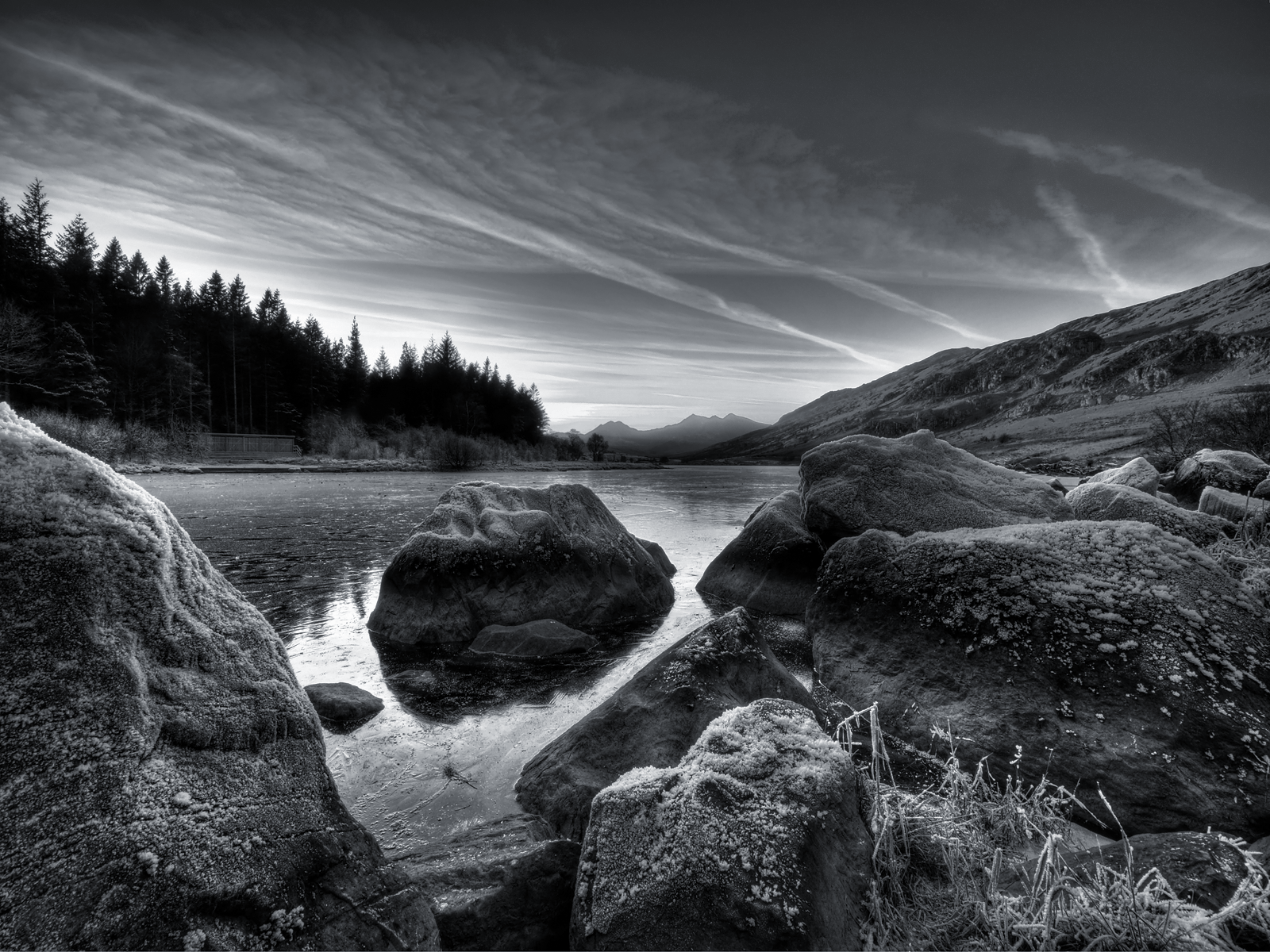 black and white winter lake wallpaper, rand on social security, the