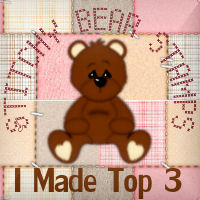 My card made Top 3 at Donna's Den of Crafts