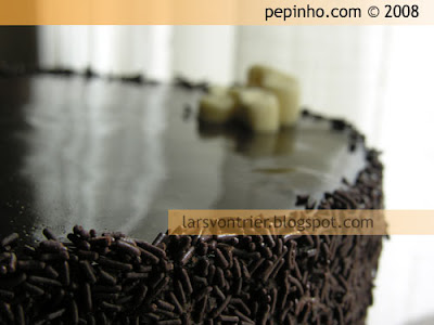 Tarta de mousse de chocolate y petit-choux