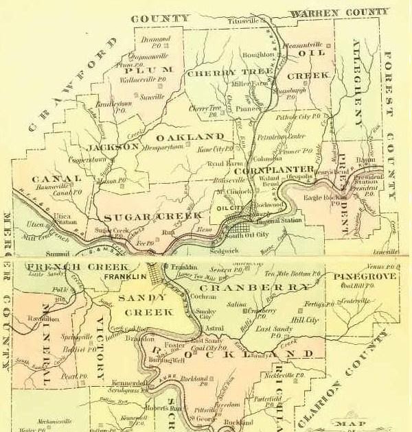 A Kephart Blog Map of Venango County, PA
